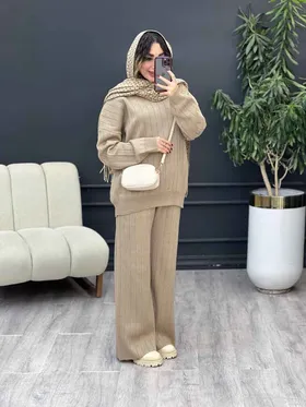 ست بافت و شلوار دلانا