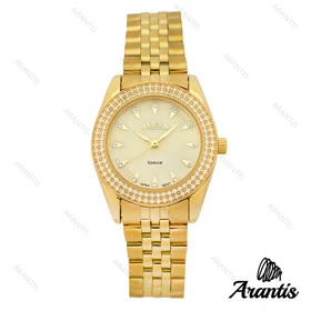 ساعت الکسا 2005z زنانه تمام طلایی دورنگین w-10122