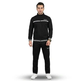 ست ورزشی مردانه ریبوک رنگ طوسی مشکی گرمکن و شلوار اسپرت Reebok