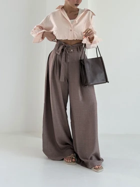 شلوار بنددار آنجلا