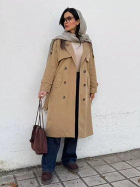 ترنچ کت بارانی آستردار شیدا