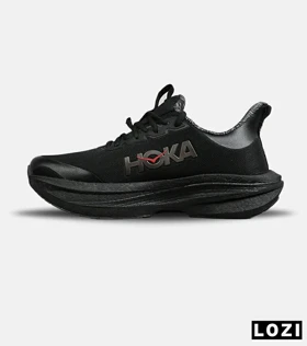 کفش کتانی مردانه و زنانه مشکی HOKA مدل 7729