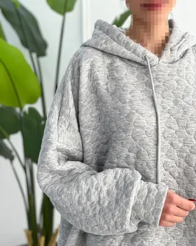 هودی بغل چاک لانگ دورس پنبه‌ای