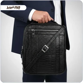 کیف نیمه اداری چرم مدل W99k