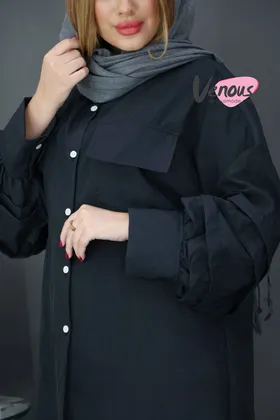 مانتو چین‌دار دوجیب