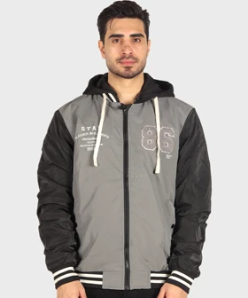 بامبر جکت مردانه طرحدار و ضد آب 7036