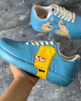 کفش اسپرت nike air force طرح سیمسون ها کد 88206