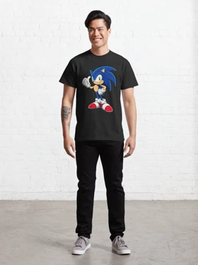 تیشرت sonic با طرح سونیک سریع کد 34091
