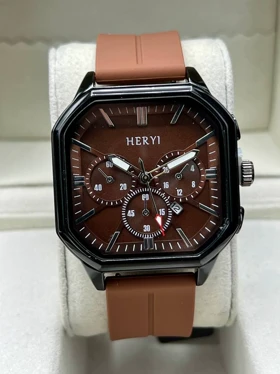 ساعت مردانه برند هابلوت طرح HERIY قهوه ای مدل اپل واچ