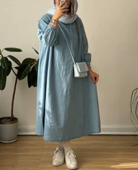 پیراهن جین پارچه ترک 3