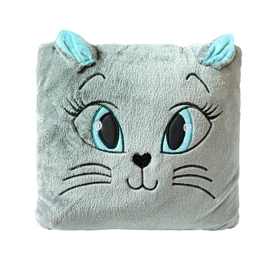 پتو بالشتی مدل گربه سایز 180x160 سانتی‌متر