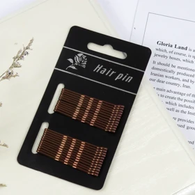 سنجاق مو زنانه مدل مویی موج دار کد 3156 بسته 24 عددی