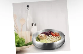 کاسه دوجداره استیل سیلور یونیک پلاس / Unique plus در سه سایز