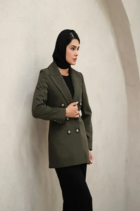 کت جلو بسته 6دکمه