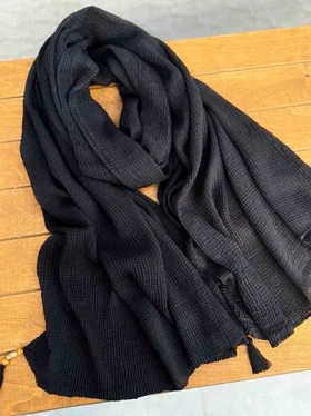 02463-شال منگوله چوبی