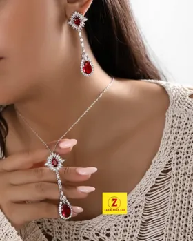 نیمست نگین‌دار زنانه طرح جواهر