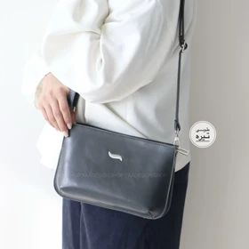 کیف زنانه دوشی مدل نوجا (طوسی تیره)