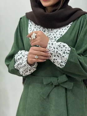 پیراهن مانتویی پاییزه نورین 6