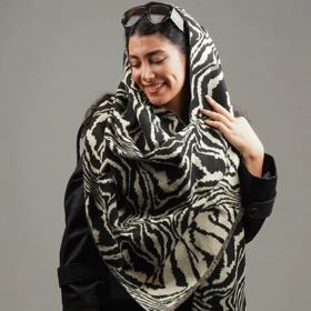 شال فوتر دو رو زبرا