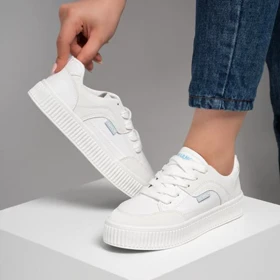 کفش و کتانی زنانه و دخترانه مدل فشیون FASHION رنگ سفید