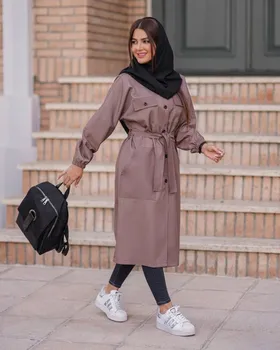 مانتو چهارجیب بلندمدل دلوان کد 2053