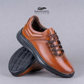 کفش مردانه چرم اسپرت طبی کد 6010003