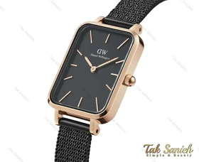 ساعت دنیل ولینگتون زنانه مستطیلی مشکی DW-3866-L