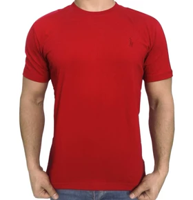 تیشرت مردانه ساده قرمز abercrombie
