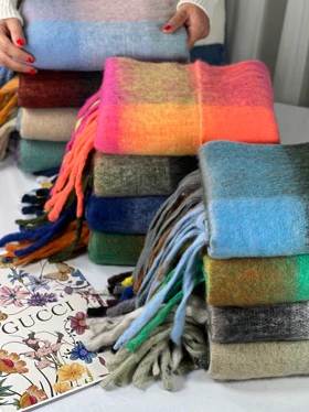 شال تدی ریش دار