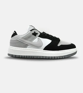 کفش کتانی مردانه طوسی مشکی سفید نایک NIKE SB