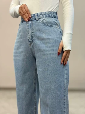 شلوار جین فول بگ یخی 6415