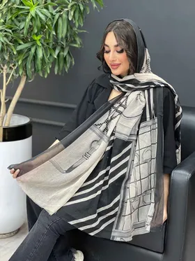 شال حریرنخ کمربندی زنجیری
