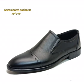 کفش مردانه مجلسی بدون بند چرم طبیعیsi184