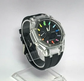 ساعت جی شاک صفحه رزین عقربه رنگی