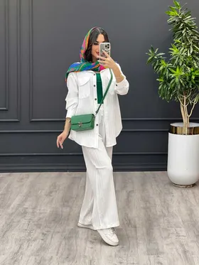 ست مانتو و شلوار دو جیب
