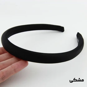 تل دخترانه ساده شاین دار 1.5 سانت (مشکی)
