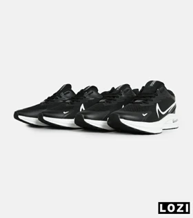 کفش کتانی مردانه مشکی سفید NIKE zoom x