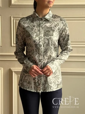 شومیز یقه مردانه طرحدار