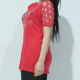 زنانه نگیندار لیزری | تیشرت زنانه نگیندار لیزری کد 15