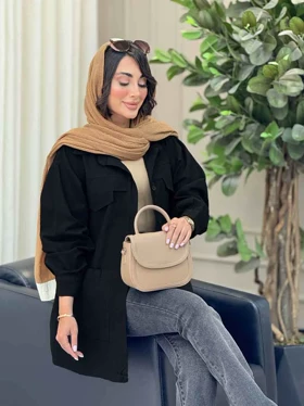 مانتو پشت ژیله برش‌دار