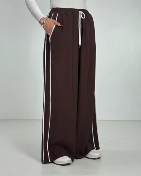 شلوار فول بگ بغل مغزی کد 200285 (قهوه ای)