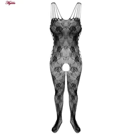 سرهمی فانتزی زنانه مدل گل رز بغل حصیری مشکی کد 4855-7080