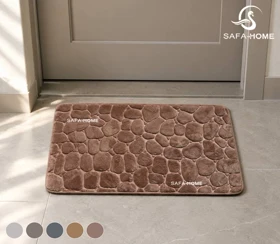 پادری مخمل طرح سنگ 45*75 سانتی متر