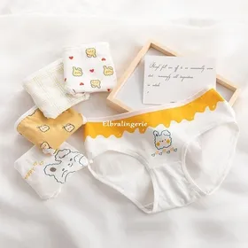 شورت نخی زنانه خرگوشی خردلی