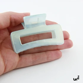 کلیپس دخترانه مدل مستطیل ساده دو رنگ کوچک (آبی)