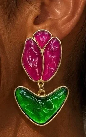 گوشواره وارداتی گل لاله