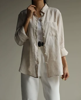 شومیز لینن رنگی tghv_h&m