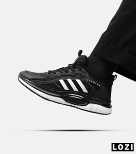 کفش کتانی مردانه مشکی سفید ADIDAS UltraBoost