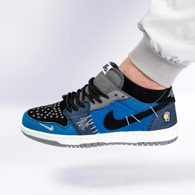 کتانی مردانه اسپرت مدل نایک وودو Voodoo رنگ سرمه ای مشکی کد 6458