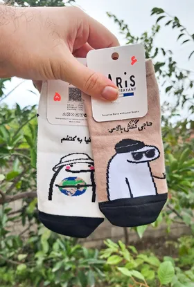 جوراب مچی طرحدار کد 716
